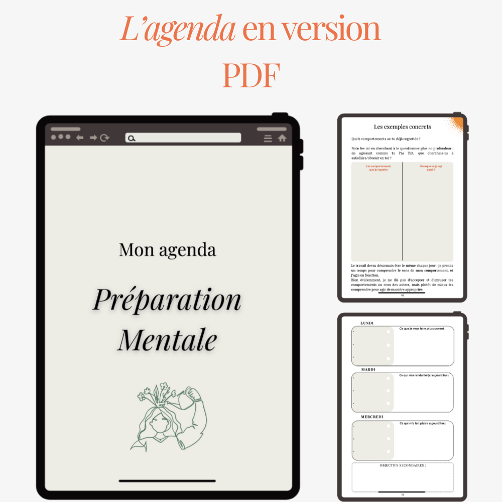 Version numérique de l'Agenda Préparation mentale